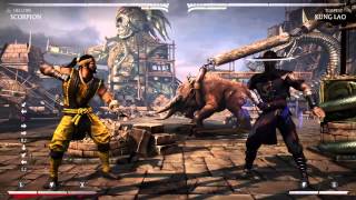 Mortal Kombat X - Scorpion's 214 Cancel Advantage (Hellfire) vs. Kung Lao's 5 frame Cyclone(Tempest)