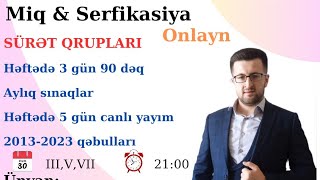 Dim və Miq qəbul tipli suallardan