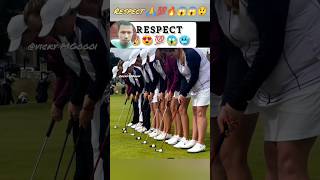 respect golf ⛳ player's 😱😱 #shorts #youtubeshorts #reactionshorts #trendingshorts