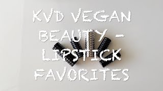 KVD Vegan Beauty Kiss Creme Lipsticks | Lipstick Collection & Reviews