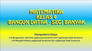 Matematika Bangun Datar Segi Banyak Kelas 4