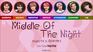 MONSTA X (몬스타엑스) - Middle Of The Night (Color Coded Eng/Esp Lyrics)