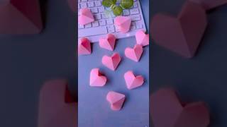 3D Hearts❤️ #diy #papercraft #origami #trending #ytshorts #shortsfeed