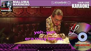 Maluma Marinero - karaoke (SL)