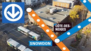 Montréal dans le métro: Les stations Côte-des-neiges et Snowdon