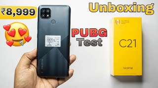 Realme C21 Unboxing and PUBG Test Review - MediaTek helio G35, Triple Camera, 5000mAh 🔋