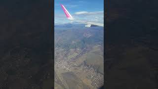 View of Rila mountains from Airplane in Bulgaria