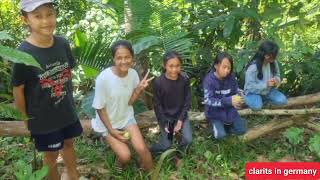 Barefoot life in the mountain, bonding with some sponsored children / nature playground/etc.