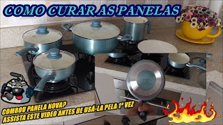 Como CURAR PANELA ANTIADERENTE antes do primeiro uso? panela cerâmica, barro, aluminio. SUPER DICA!