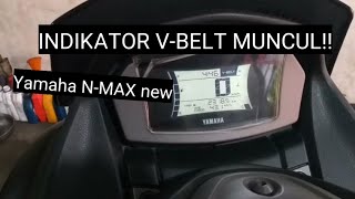 Cara menghapus tulisan V-BELT yang muncul pada speedometer New N-MAX