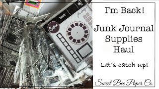 Junk Journal Supplies Haul - Temu, JoAnn Fabrics, Scrapbook.com