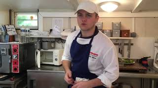 Entraînement de Mathis Husson pour le concours du meilleur apprenti cuisinier de France