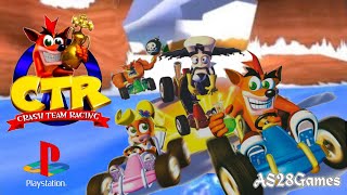 Crash Team Racing |PS1| (100%) (longplay) تختيم لعبة كراش سباق السيارات