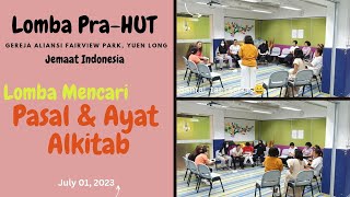 Lomba Mencari Pasal  & Ayat Alkitab