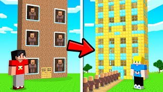 Evolui minha Casa de R$1 até R$1.000.000 no Minecraft!