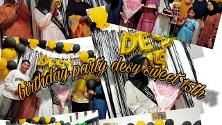 VLOG BIRTHDAY PARTY SWEET 15TH DESSY