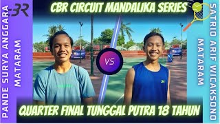 Pande Surya Anggara (MTRM) vs Satrio Arif Wicaksono (MTRM) 🎾 QF Putra18 th CBR Mandalika Series 2023