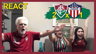 FAMILIA TRICOLOR REAGE À 2 FLUMINENSE x 1 JUNIOR BARRANQUILLA - COPA SULAMERICANA 2022