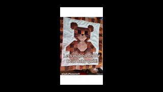 Let's Make a Teddy Bear Baby Quilt #Shorts