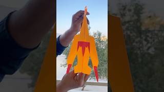 Perfect Sonic Jet Origami Paper Airplane Going To Clouds