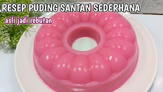 CARA MEMBUAT PUDING SANTAN || DI JAMIN ENAK DAN MUDAH SEKALI