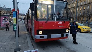 🔴 80 ➤ Örs vezér tér M+H ◄► Keleti pályaudvar M | Ikarus 280 GVM {T0266}