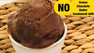 Chocolate ice cream | only 4 ingredient recipe