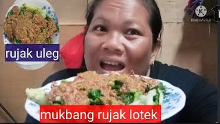 TKW Malaysia mukbang rujak lotek atau Rojak uleg