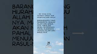 Jangan Hijrah Hanya untuk Urusan Dunia Saja #dakwah #hijrah #quotes #islam