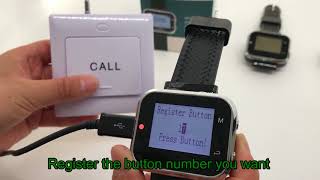 CATEL wireless calling system CTW06 watch pager CTT09E call button