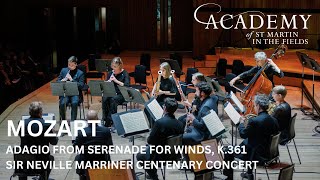 Sir Neville Marriner Centenary Concert | Adagio from Mozart's Serenade for Winds, K. 361