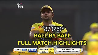 SURESH RAINA 87(25)* FIERY KNOCK 🔥|| CSK VS PBKS  || #cricket #ipl #csk #thala