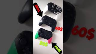 REAL Nintendo Pro Controller VS FAKE Pro Controller #Short #Shorts