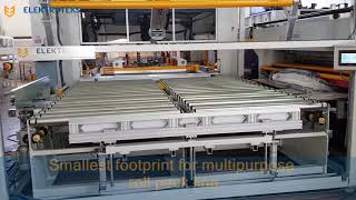 ET-ROLL-400 Series: Automatic Mattress Wrap, Compress, Fold and Roll Pack Machine