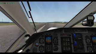 X-Plane 11 Pilatus PC12 from cold & dark VFR flight