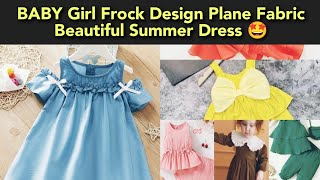 plain Frock Design for babygirl | beautiful Frock dress for summer | Zony clothing ideas