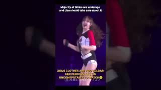 Lisa is becoming vular😥uncomfortable performance😣#shorts