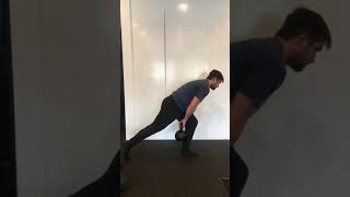 Split Squat to Hand Pass to SLDL to Hand Pass