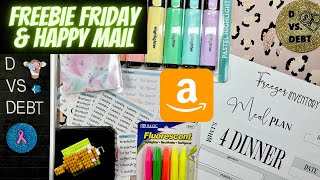 Freebie Friday meal planning printables and happy mail, featuring @anitabudgets131