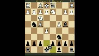 Budapest Gambit #chess #kingsacrifice #BudapestGambit #Budapest #chesstrap #chesstricks #strategy