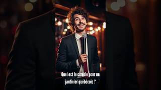 Quel est le comble pour un jardinier québécois? #quebec #montreal #rire