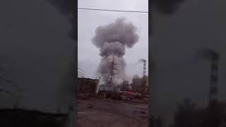 Ахтырская ТЭЦ подверглась авиаудару / Akhtyrskaya CHPP was hit by an airstrike