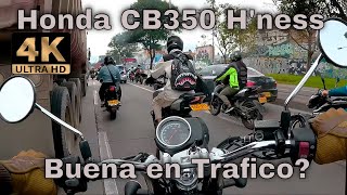 Honda CB350 H'ness | Es buena en trafico? | Bogota Colombia | 4K | #Honda