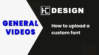 How to upload a custom font