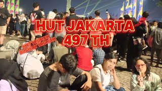 Meriahnya Hut jakarta 497th  di Monas | Ulang tahun jakarta #hutjakarta #monas #pamulangfoodies