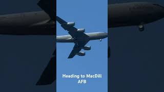 Air Refueling Plane Circling Tampa Bay #aircraft #military #tampa