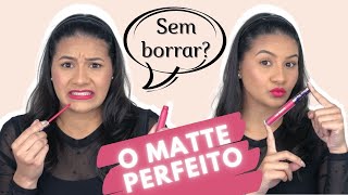 COMO PASSAR BATOM SEM BORRAR - liquido MATTE escuro