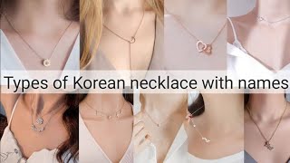 Types of Korean Necklace with names for girls||Arpita stylish world video