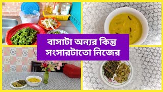 ভাড়া বাসায় কোন রকম helping hand ছাড়া যেভাবে আমি আমার বাসার কাজগুলো করি ।।