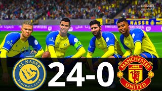 MESSI, RONALDO, MBAPPE, NEYMAR, ALL GOALS | AL NASSR 24-0 MAN UNITED